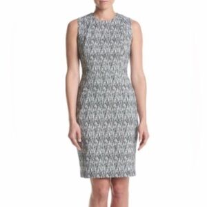 Calvin Klein Monochrome Midi Dress-Size 4